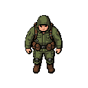 create one single top-down pixel art survivor character.  this is not a military character. this is not a soldier. this is not tactical gear.  camera - true top-down perspective. - around 60° overhead. - same camera used in modern top-down survival games.