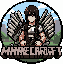 gere uma logo para um mod de minecraft com temática de attack on titan em estilo pixelart combinando com a estética do minecraft 