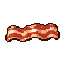 bacon cru, apenas bacon