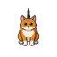 gato sentado mirando com uma arma para cima