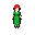 woman whit a red hair and green cloths