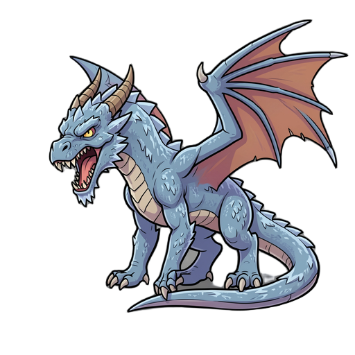 photorealistic, a massive, terrifying frost dragon