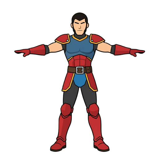 crie um cavaleiro, no mesmo estilo de traço do jogo strike force heroes