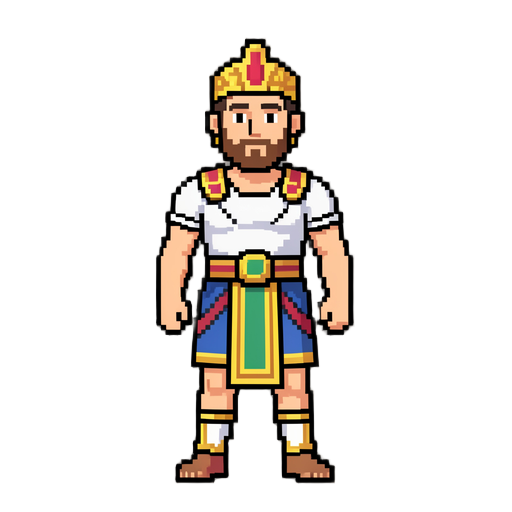 zeus in pixel art