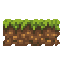 top-down pixel art grass top edge tile, seamless, 64x64, natural organic border, earthy palette, clean unity tilemap asset, no objects, no shadows, no perspective.