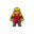 eu quero um personagem principal,para meu jogo 2d top-down,medieval,ficticio no estilo de pokemon fire red