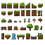 grass tileset with 47 tiles godot engine