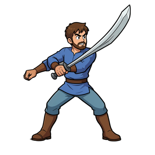 faça um sprite sheet dele dando uma espadada
