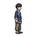 create a high-quality modular pixel art base body for a 2d rpg. style: traditional chinese aesthetic * clean, legible silhouette * limited color palette * sharp, precise edges (pixel-perfect). character: * man young* front view * neutral standing pose * n