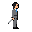 gray suit with blue eye and sword 