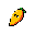 mango with face flighting up through space.