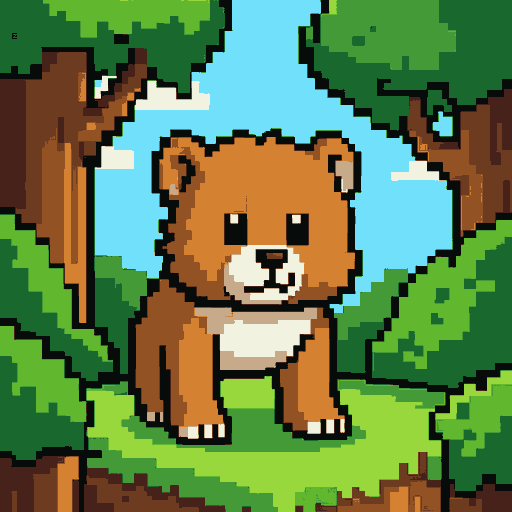floresta pixel art