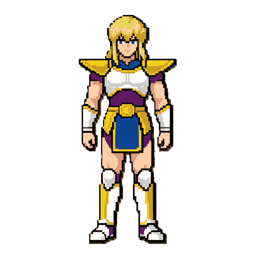 pixel art sprite of dragon shiryu from saint seiya, 