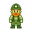 minerador com barba e cabelo laranja