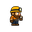 minerador animation olhando o relogio