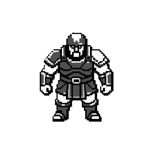 pixel art warior male
