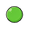 uma slime verde e redonda, igual uma bola, que está levemente achatada,, sem olhos pq é uma slime sem caracteristicas faciais