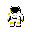 chubby astronaut with white suit with yellow details