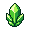 cristal raro verde