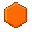 rodio formato de hexagono laranja