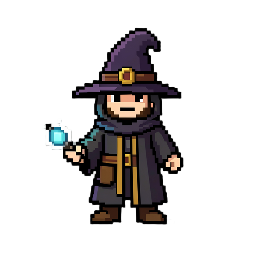 Faça outro tipo de mago em pixel . Projeto atual é baseado no one bit adventurer