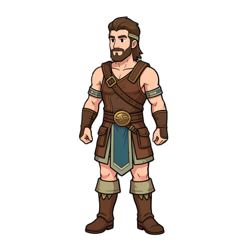 crete a male character like tibia 