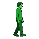 a human walking