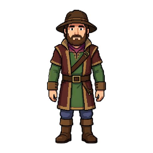 # pack de prompts — aren vesper em pixel art  ## objetivo  criar o protagonista do seu jogo 2d pixelado, **aren vesper, o bardo sem-nome**, com visual consistente para usar em **pixellab** ou **sprite fusion**, começando pelo **sprite mestre** e depois pe