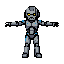 personagem tecnologico  ciborgue  pequeno sem corpo humano