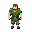 faça adão,  no jardim do edén,com folhas como se fosse roupas, faça ele casual e estilo stardew valley mas sem linhas de contorno preto