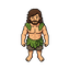 faça adão,  no jardim do edén, tamanho 32x32, ele está sem camisa, com folhas como se fosse roupas, faça ele casual e estilo stardew valley