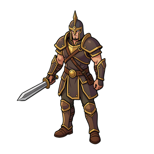 2d izometric warrior for game