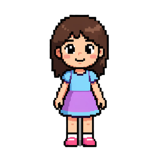 quarto infantil femenino pixel arte