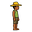 personagem masculino ribeirinho da amazônia brasileira em pixel art 8-bit, corpo inteiro, vista lateral em posição neutra, estilo de personagem para videogame retrô. homem adulto, aparência simples e humilde, pele morena, corpo magro e resistente, usando 