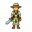 young ranger whit small sword and light equipment