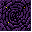 32x32 pixel art minecraft obsidian block texture, custom tim burton the nightmare before christmas style, deep violet dark stone, chaotic twisted gothic swirling fractures, small integrated stylized skull motifs, eerie glowing yellow-orange pixel eyes pee