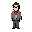nerd character physic professor with glasses