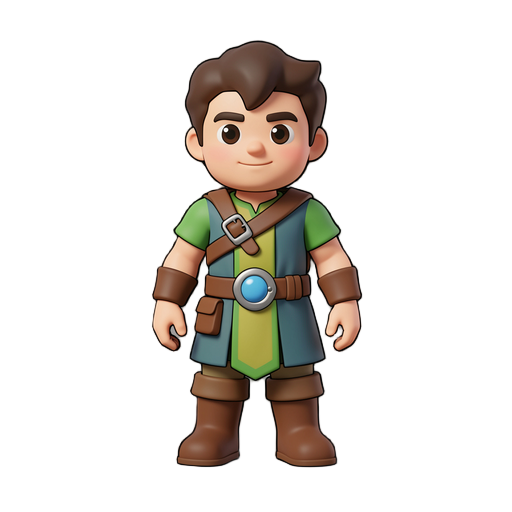 crie um personagem chamado lucas em 3d 64x64 o lucas e um gurdião de um igarapé