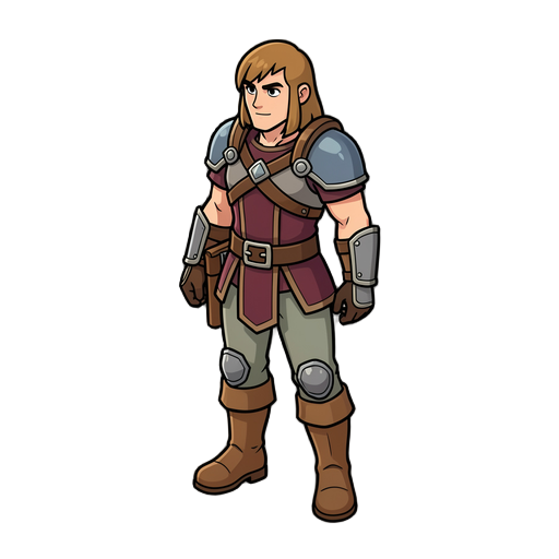 isometric RPG hero