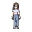 woman with glasses