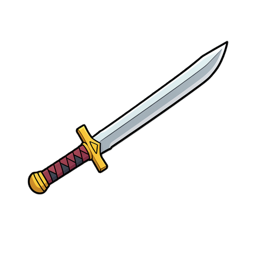 with sword