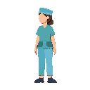 human female, com roupas de farm 
