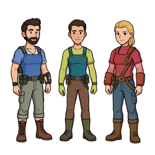3 different npcs