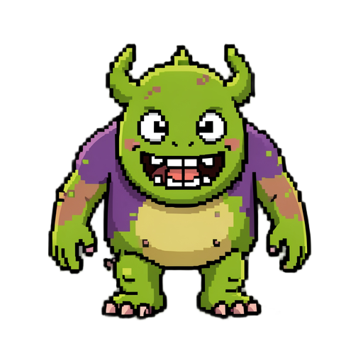 sprites de um montros para meu jogo montro 2 d sabe pixelado pfvr com sprites basicas escritas em cima dele para classificar 