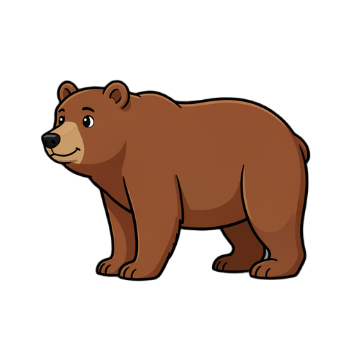 brown bear in the Kingdom style