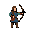 an archer in the style of 14th-century rus'