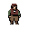 a beggar in the style of 14th-century rus'