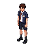 a teenager boy in school uniform,