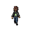 a hacktivist, no mask, walking