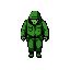 a hacktivist, no mask, walking